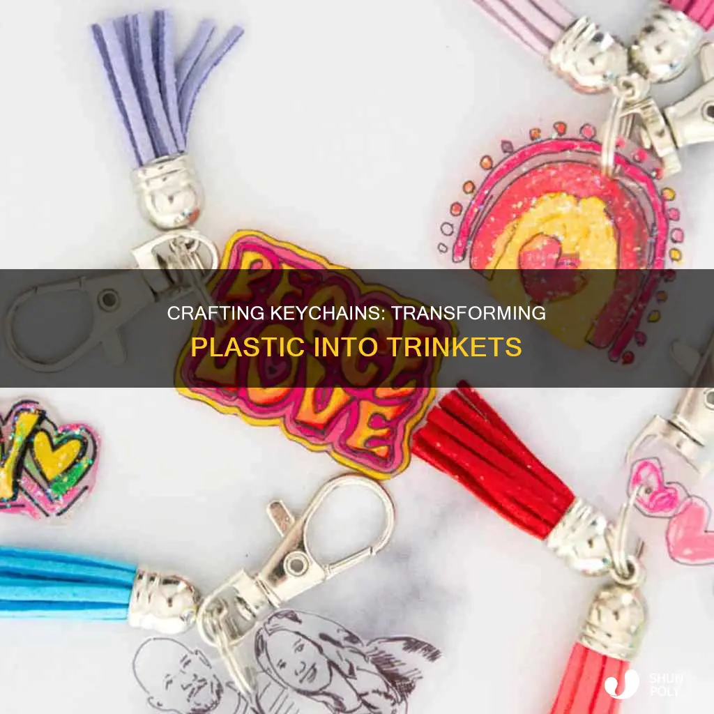 how to turn plastic into a keychain