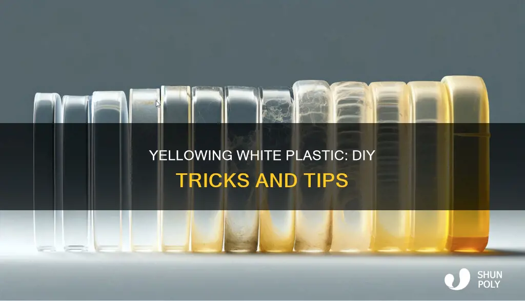 how to turn white plastic yellow