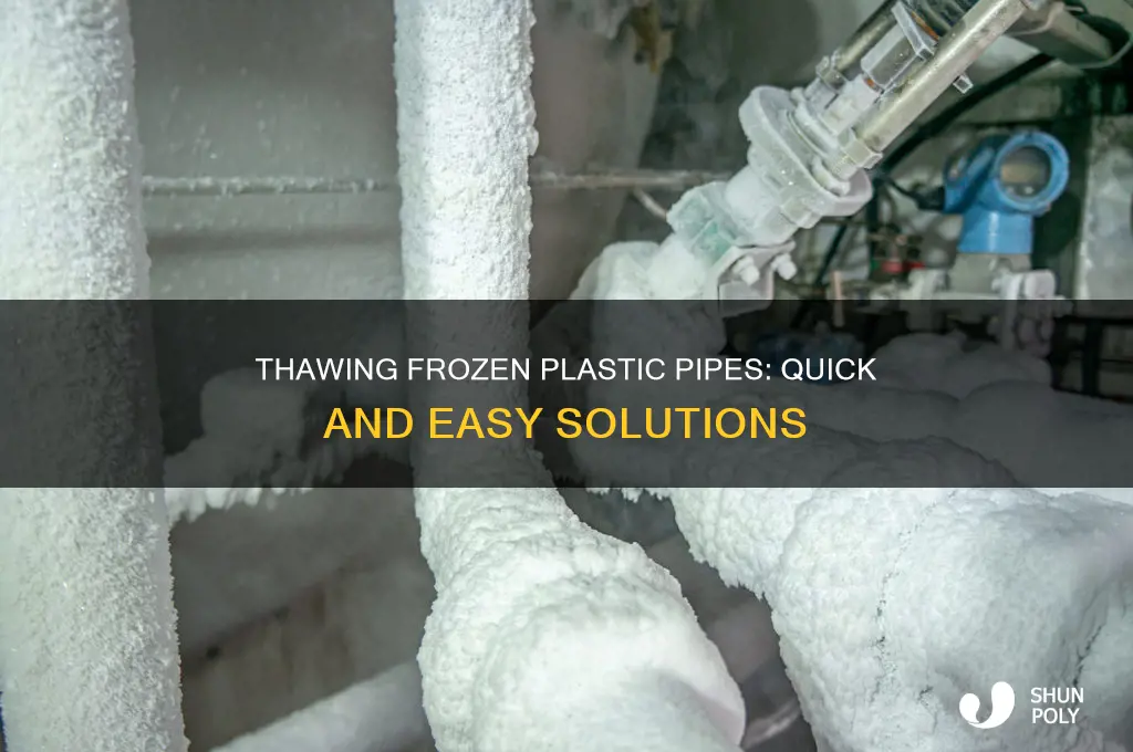 how to unblock frozen plastic pipes