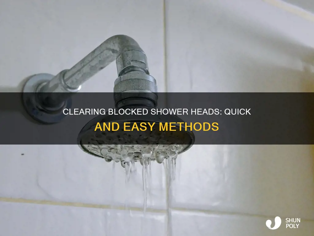 how to unclog a plastic shower head