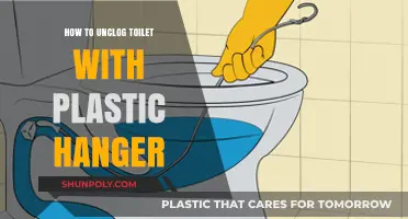 Unclogging a Toilet: Plastic Hanger to the Rescue