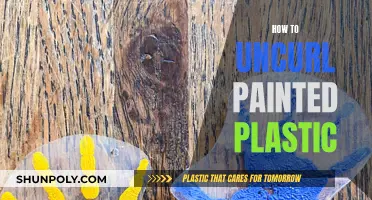 Techniques to Flatten Curled Painted Plastic