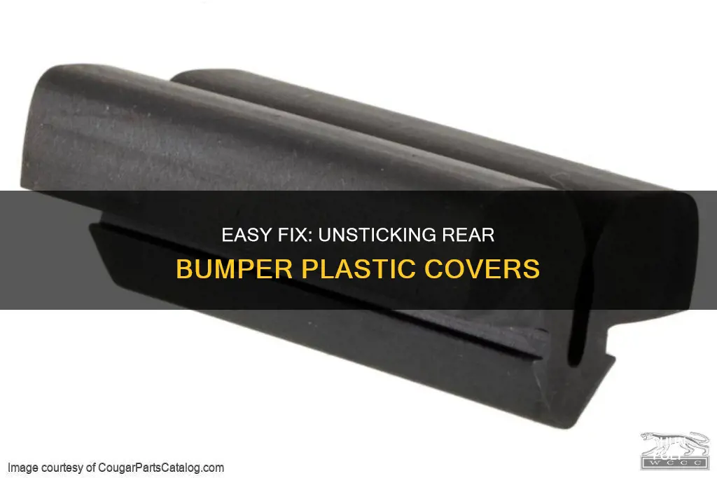 how to unglue rear bumper plastic cover
