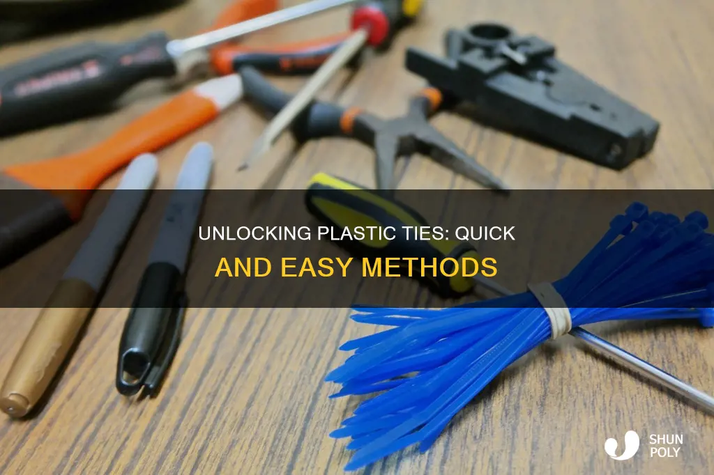 how to unlock a plastic tie