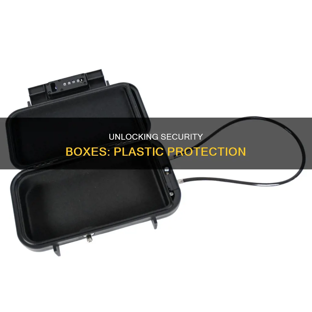 how to unlock plastic security boxes