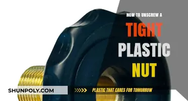 Unscrewing Tight Plastic Nuts: Easy Tricks and Techniques