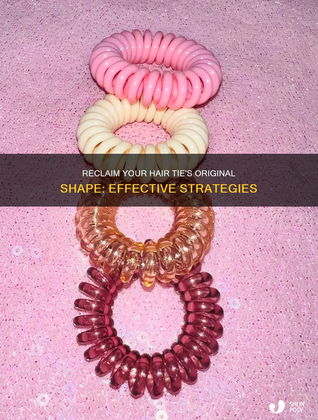 how to unstretch a plastic hair tie