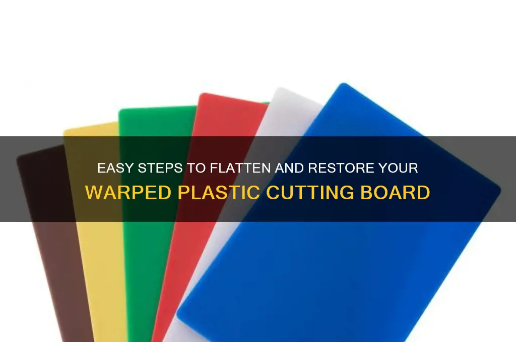 how to unwarp a plastic cutting board