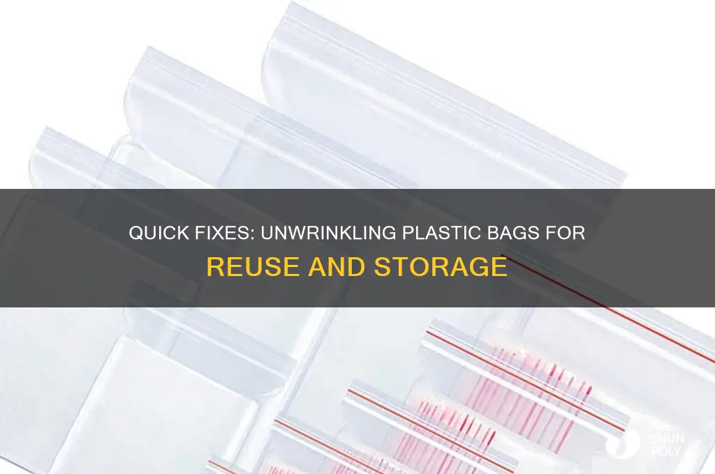 how to unwrinkle a plastic bag