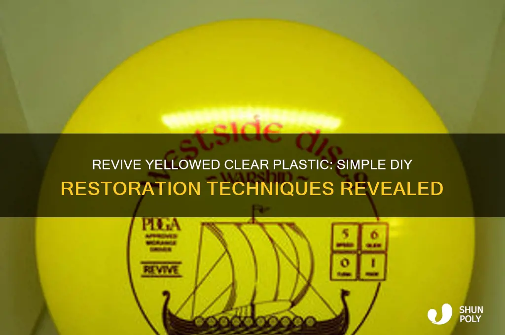 how to unyellow clear plastic