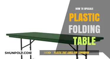Enhancing Plastic Folding Tables: Creative DIY Ideas for a Quick Upscale