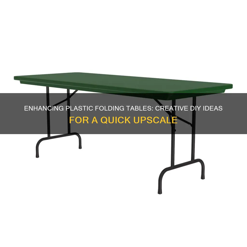 how to upscale plastic folding table