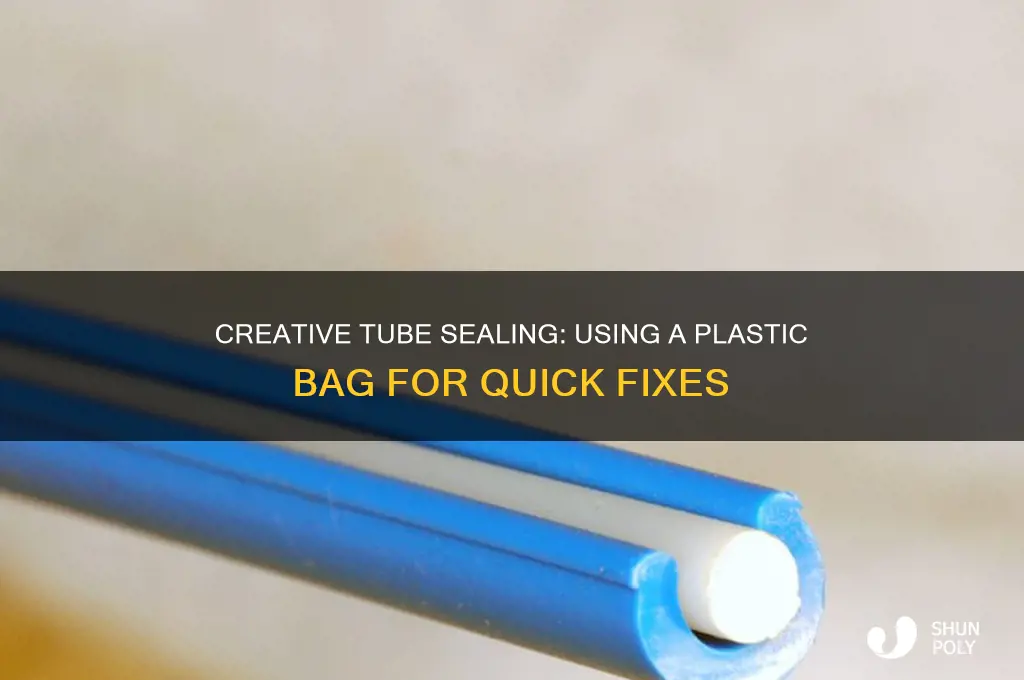 how to use a plastic bag to seal tube