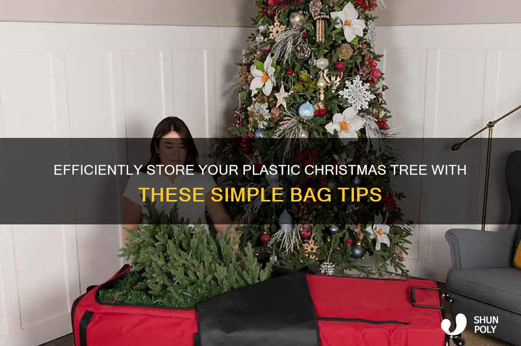 how to use a plastic christmas tree bag