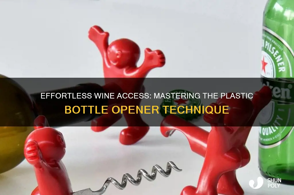 how to use a plastic wine bottle opener