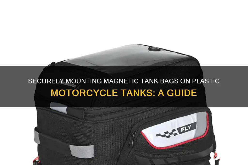 how to use magnetic tank bag on plastic tank