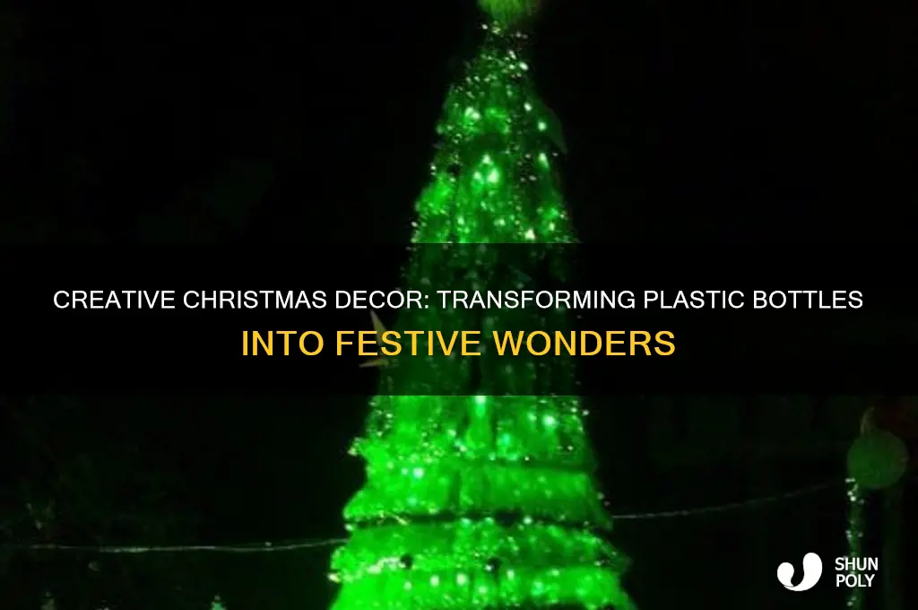 how to use plastic bottles for christmas decoration