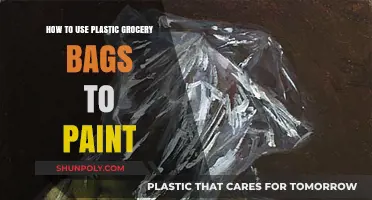 Creative Reuse: Painting with Plastic Grocery Bags for Unique Art