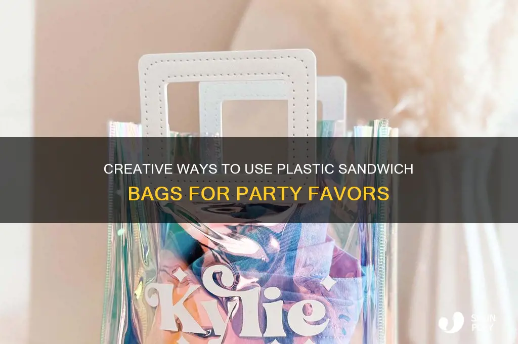 how to use plastic sandwich bags for favors