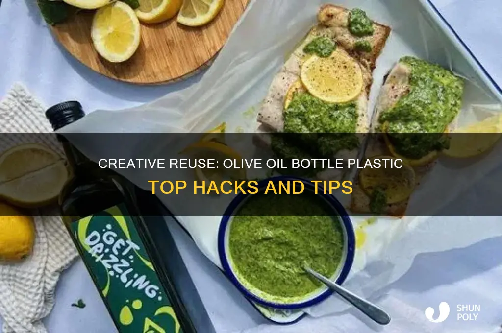 how to use the plastic top inside olive oil bottle