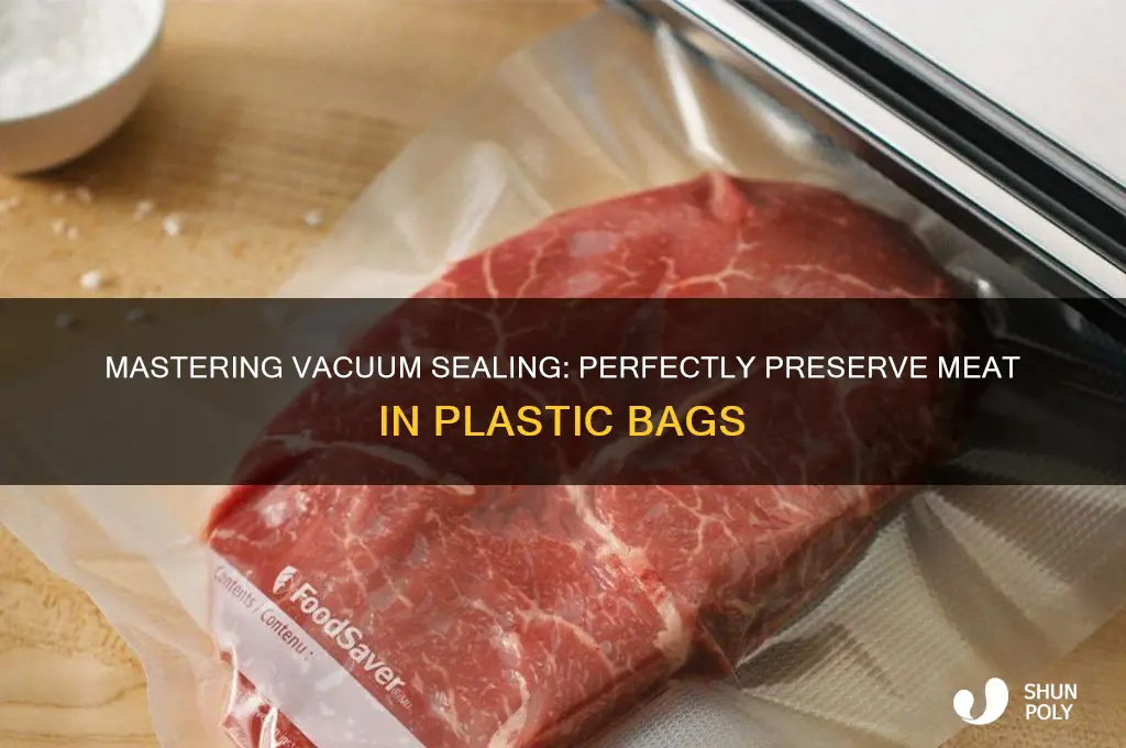 how to vaccum seal plastic bag meat
