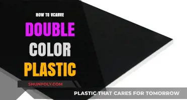 The Art of V-Carving: Double-Colored Plastic Perfection