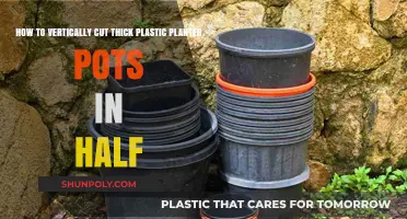 Easy Guide to Vertically Splitting Thick Plastic Planter Pots in Half