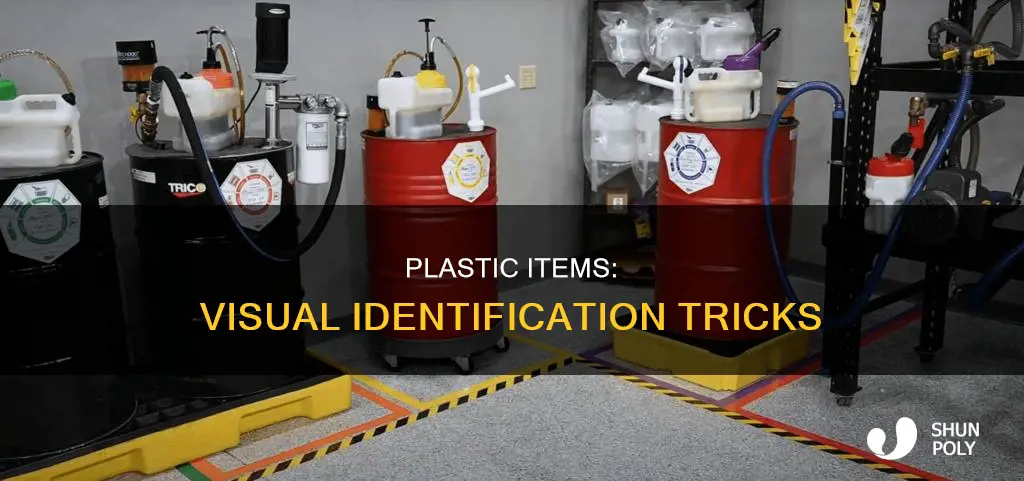 how to visually show something is plastic