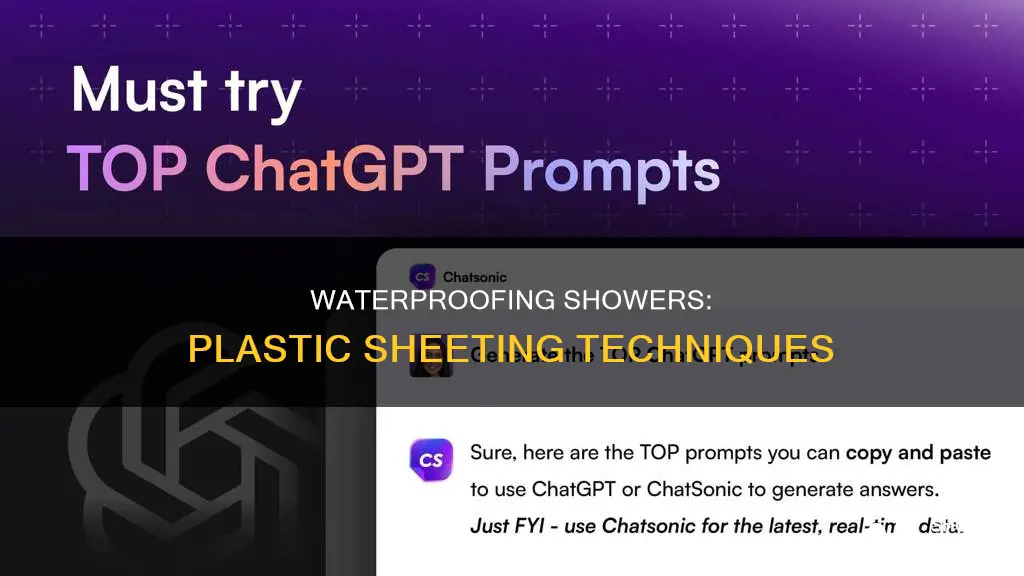 how to wall shower with plastic