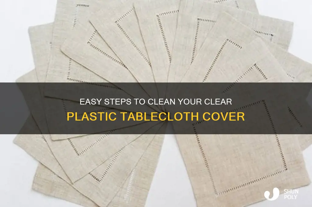 how to wash a clear plastic table cloth cover