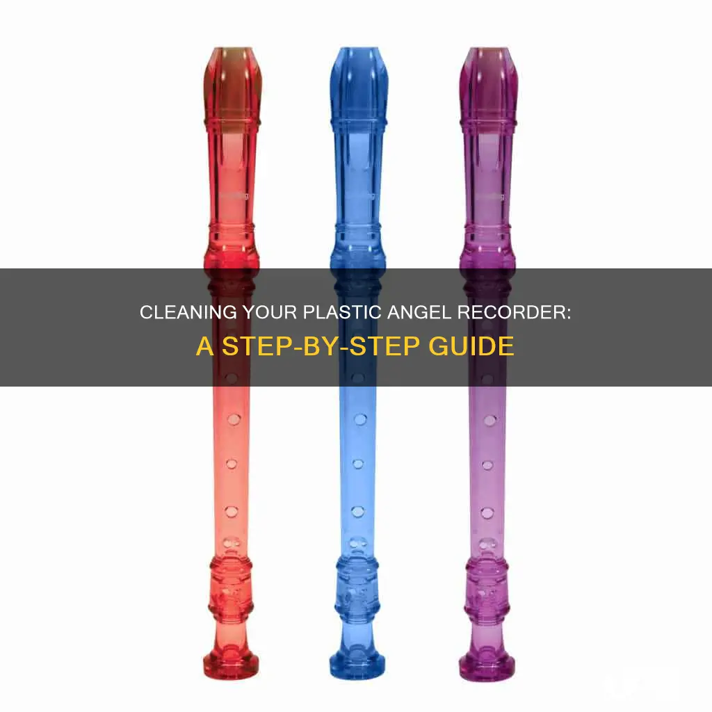 how to wash a plastic angel recorder