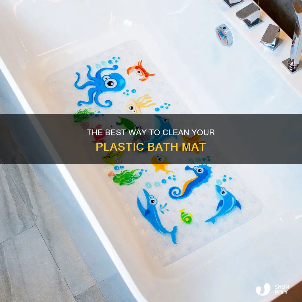 how to wash a plastic bath mat