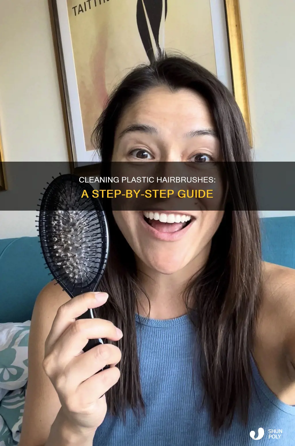 how to wash a plastic hairbrush
