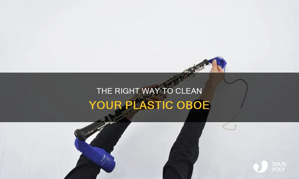 how to wash a plastic oboe