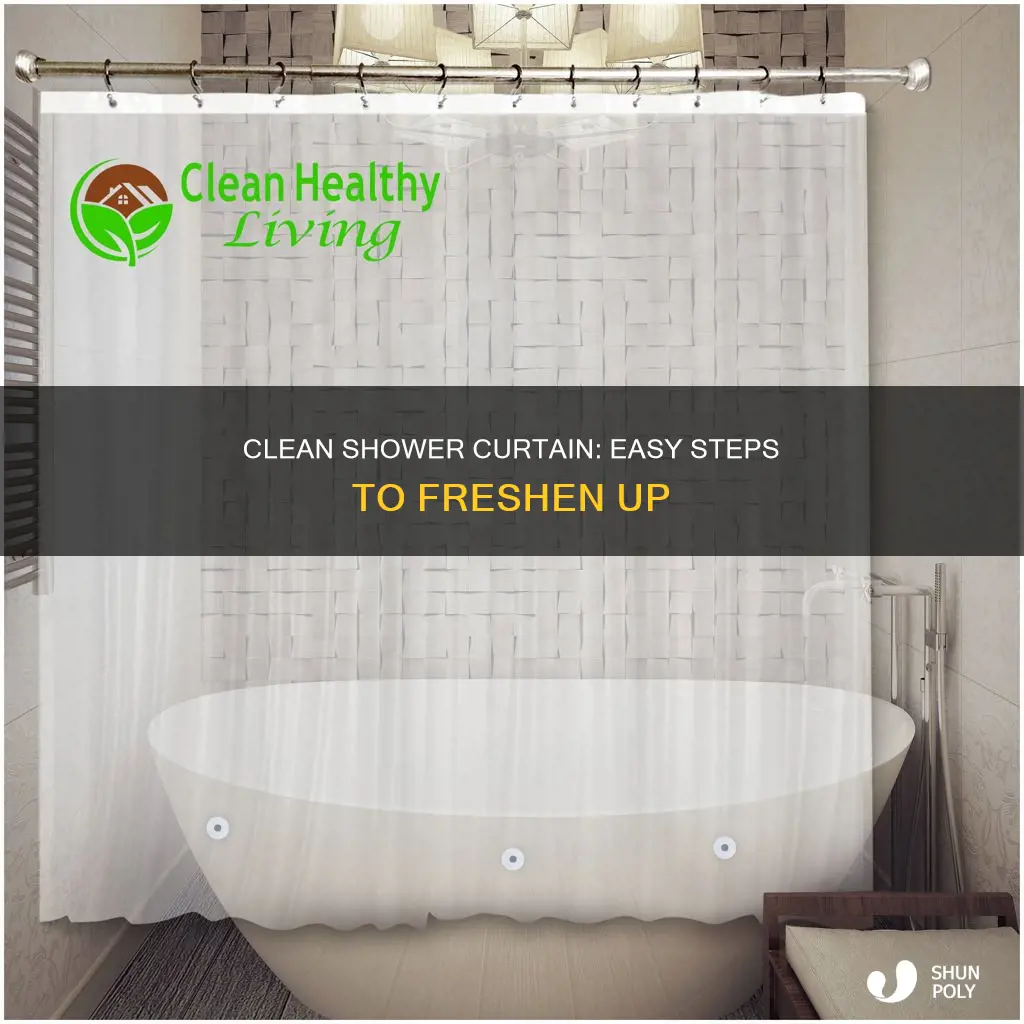 how to wash a plastic shower curtain