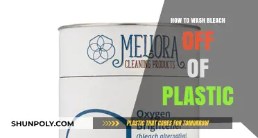 Cleaning Plastic: Removing Bleach Stains
