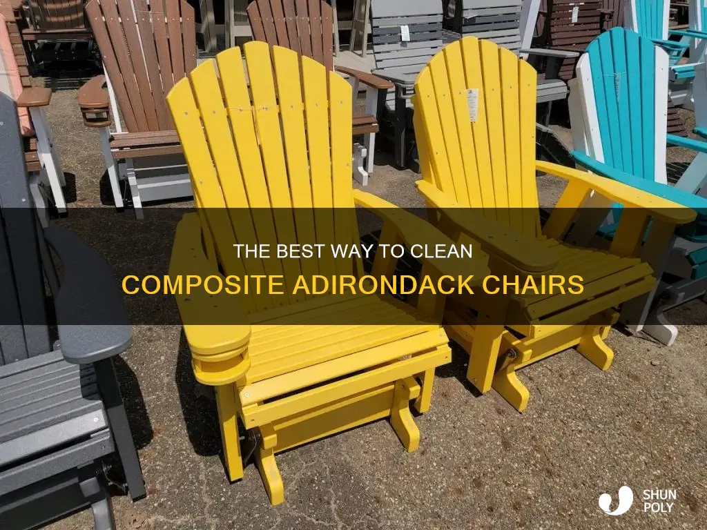 how to wash composite plastic adirondack chairs