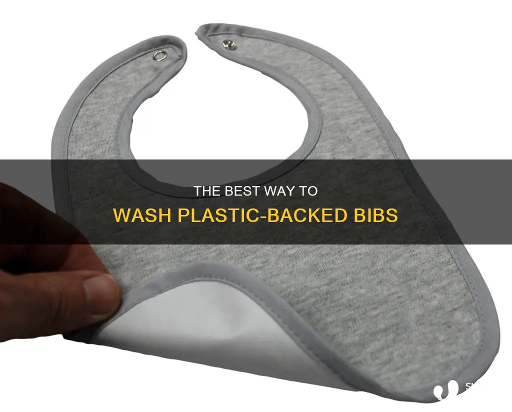 how to wash plastic backed bibs