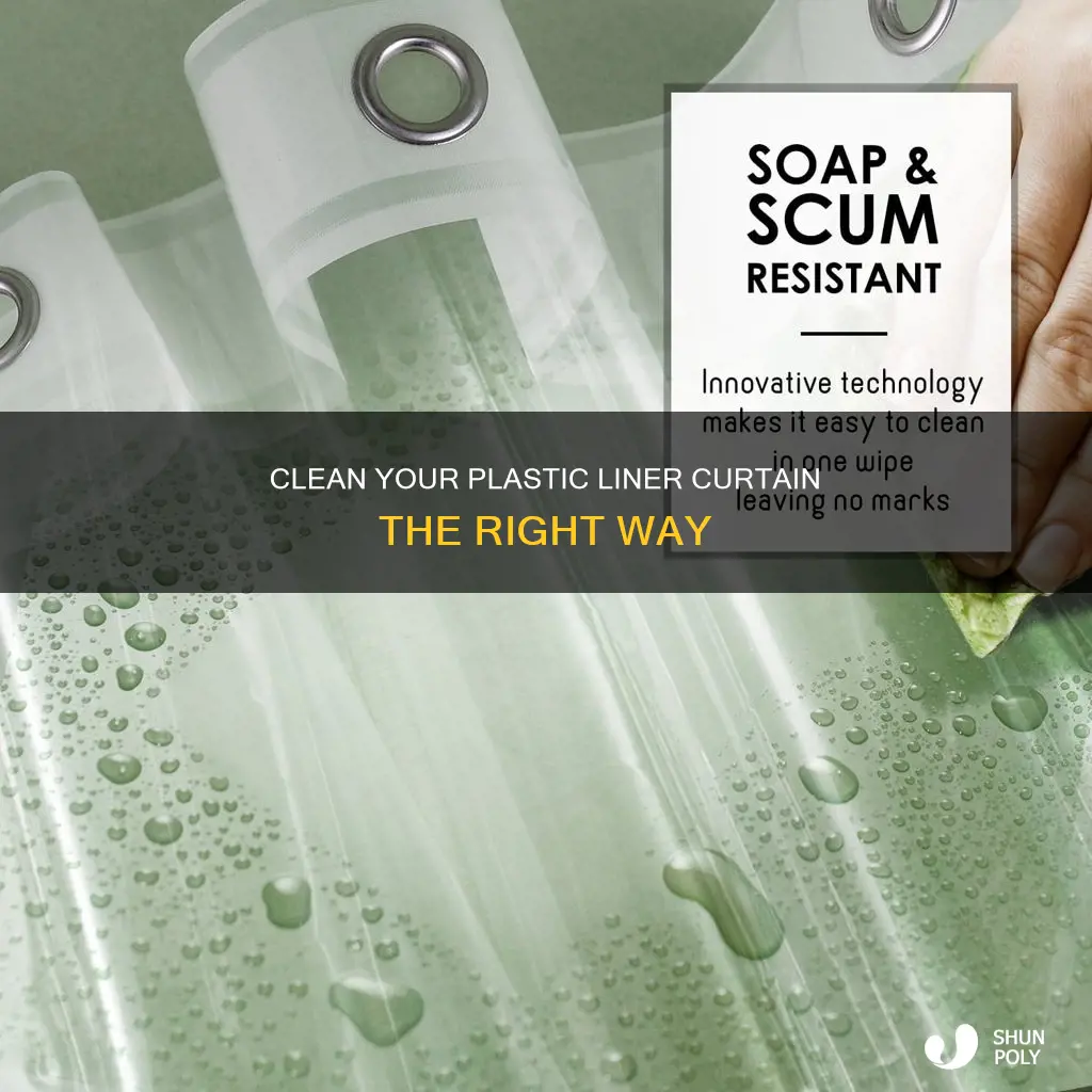 how to wash the plastic liner curtain