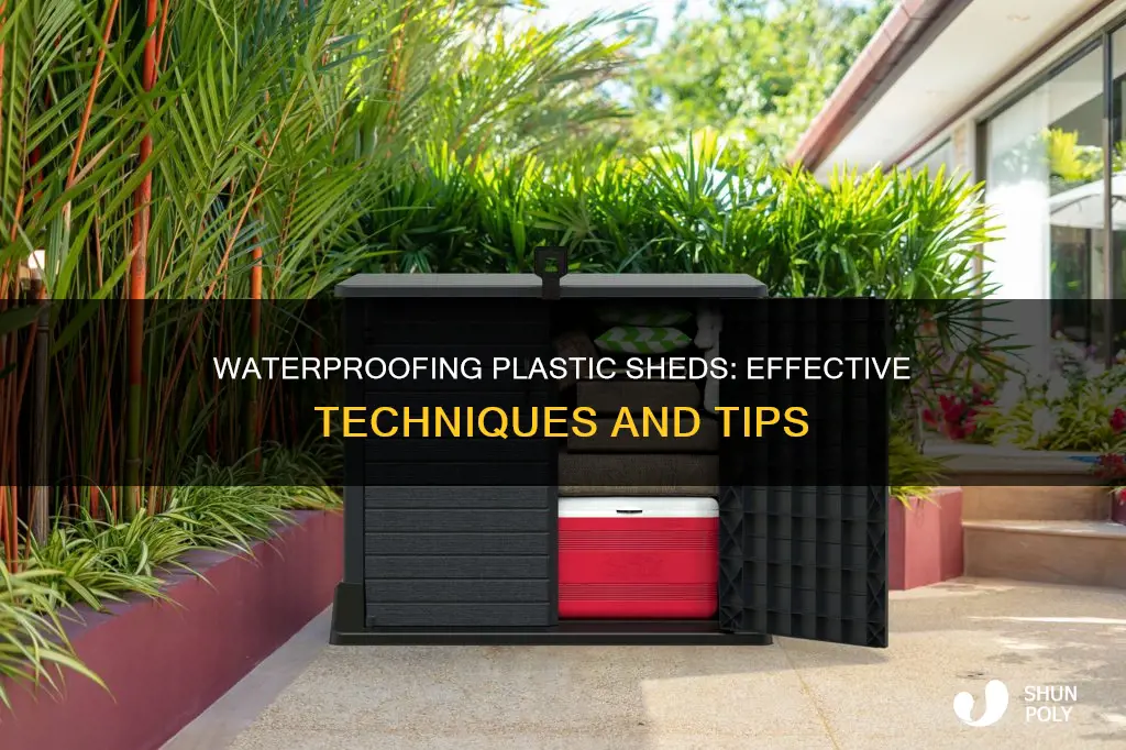 how to waterproof a plastic shed