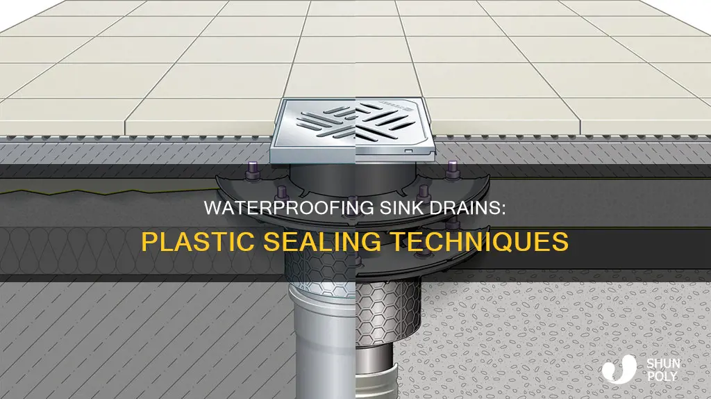 how to waterproof sink drain to plastic