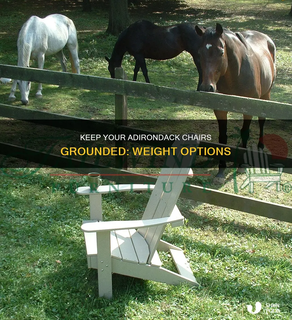 how to weigh down plastic adirondack chairs