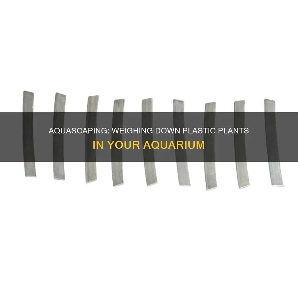 how to weight down aquarium plastic olants