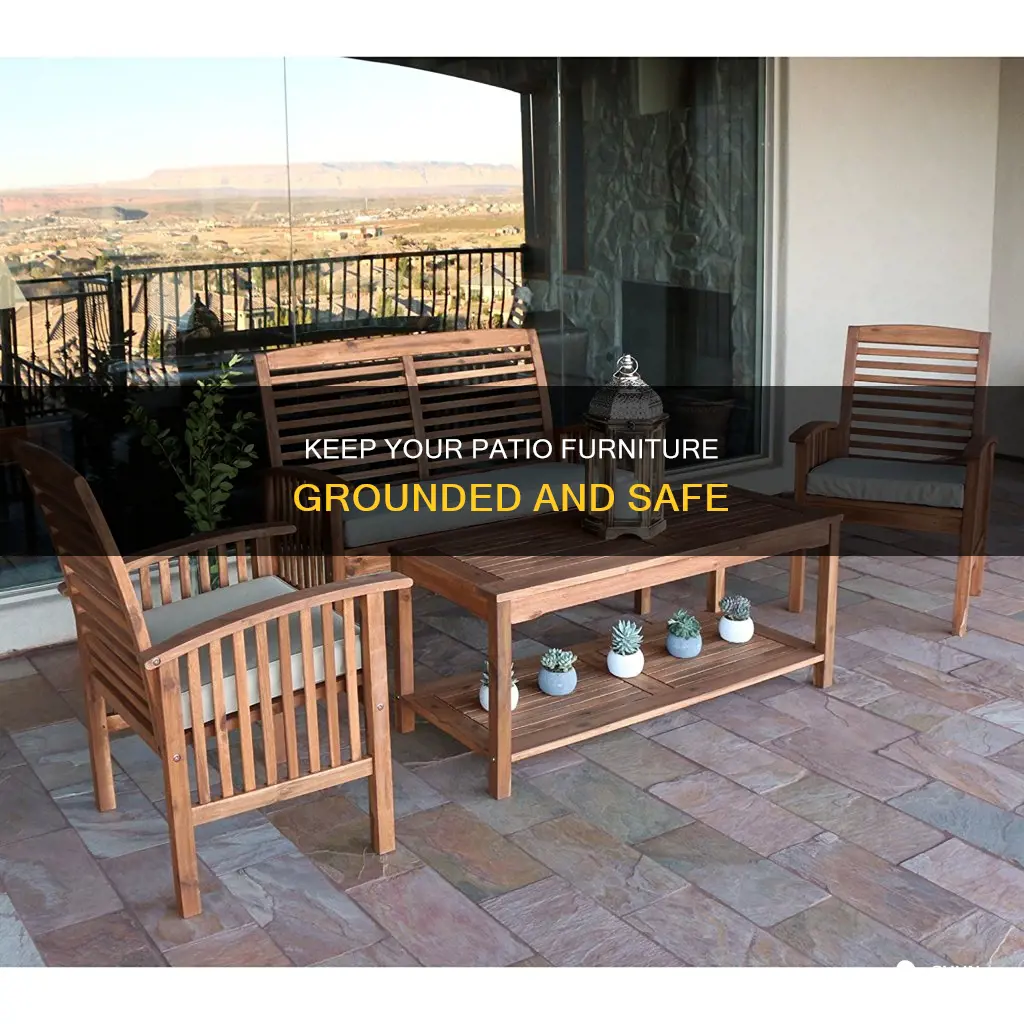 how to weight down plastic patio furniture