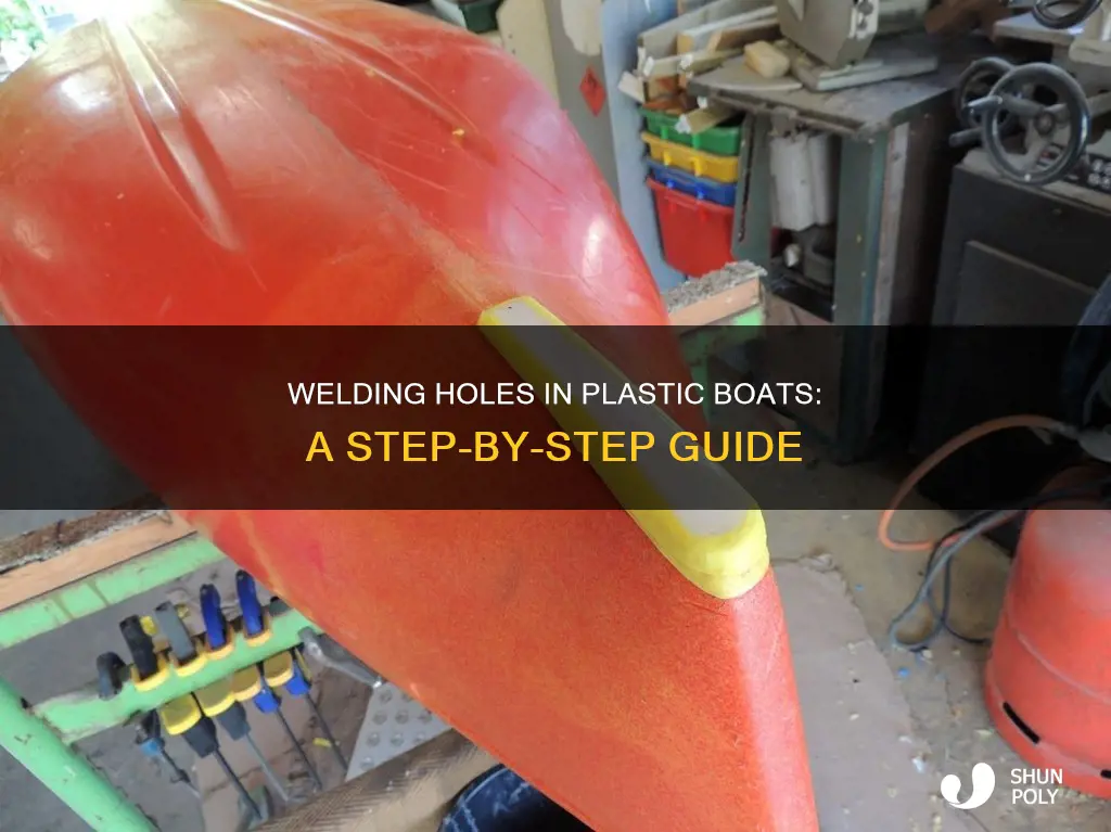 how to weld hole in plastic boat