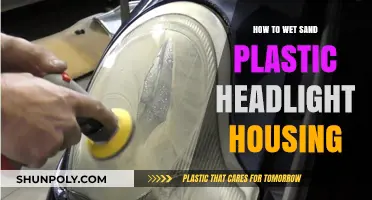 Wet Sanding Plastic Headlight Housing: A Step-by-Step Guide