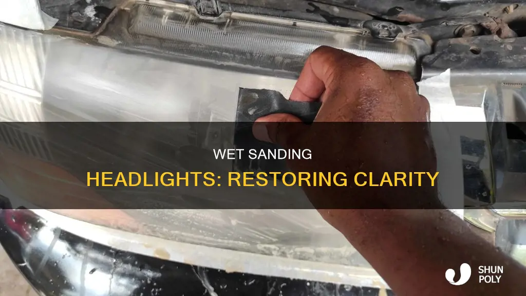 how to wet sand plastic headlights