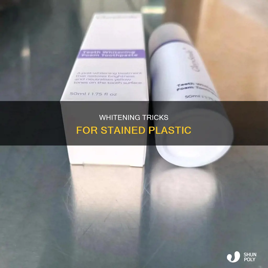 how to whiten discoloured white plastic