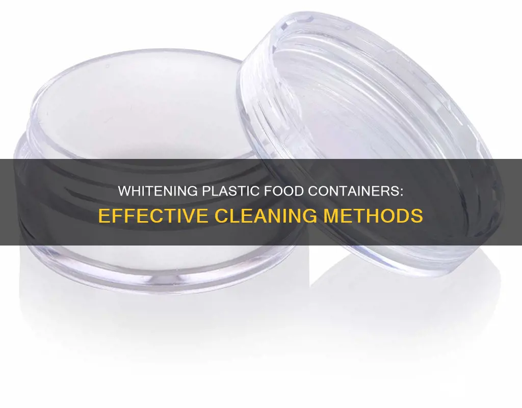 how to whiten plastic food containers