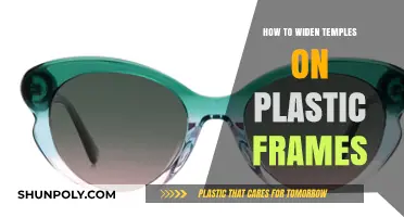 Adjusting Plastic Frames: Widening Temples for a Perfect Fit